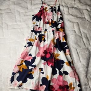 Old Navy Spaghetti Strap Floral High Neck Dress